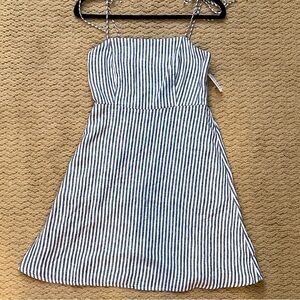 Fit and Flare Tie Strap Mini Dress